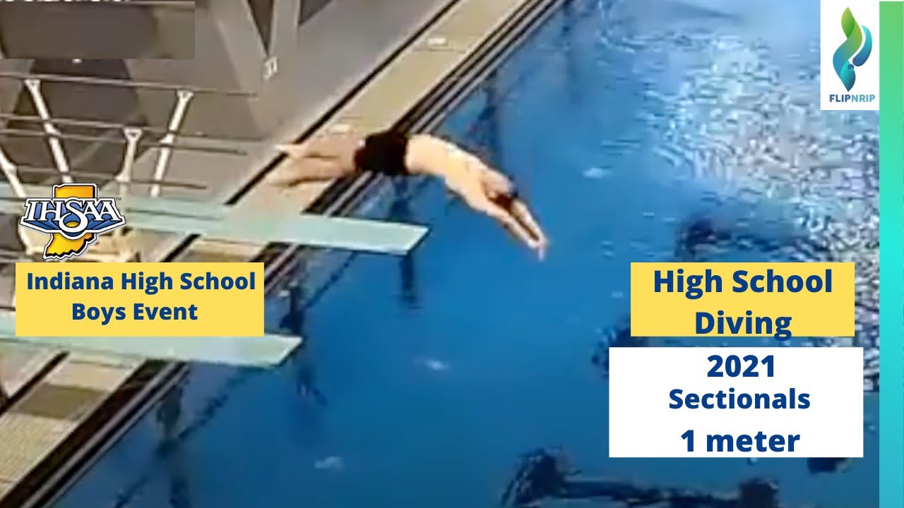 2021 Indiana High School Sectionals @ Eckhart - Boys 1 Meter Springboard Diving