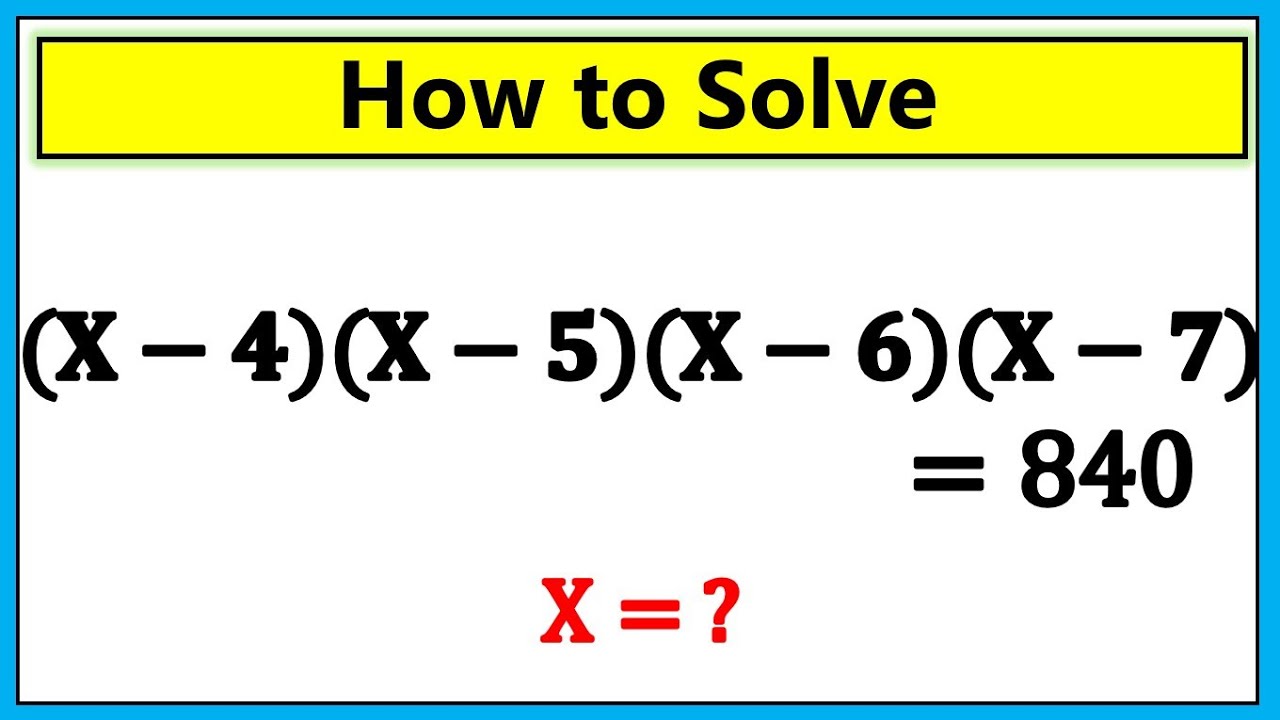 A Nice Maths Olympiad Question | Nice Math Olympiad Algebra Equation | How to Solve?