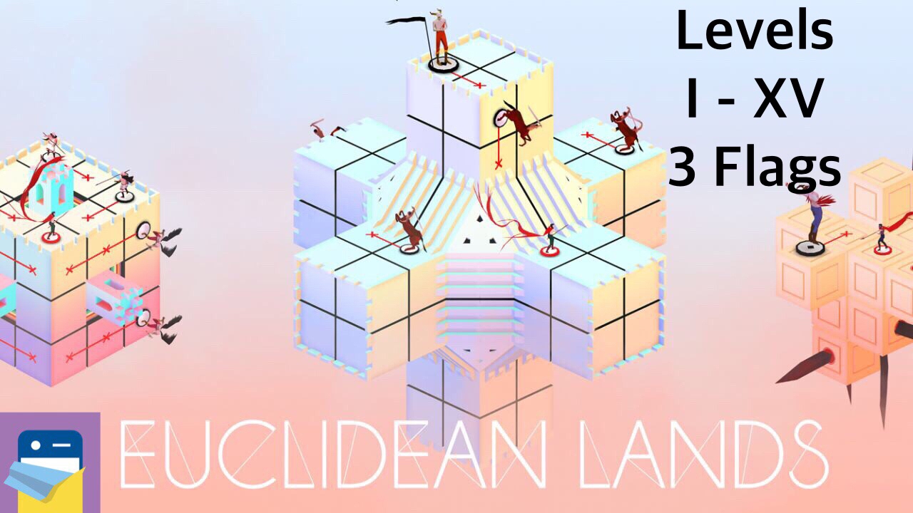 Euclidean Lands: Levels I - XV 3-Flag Walkthrough & Solutions (by kunabi brother)
