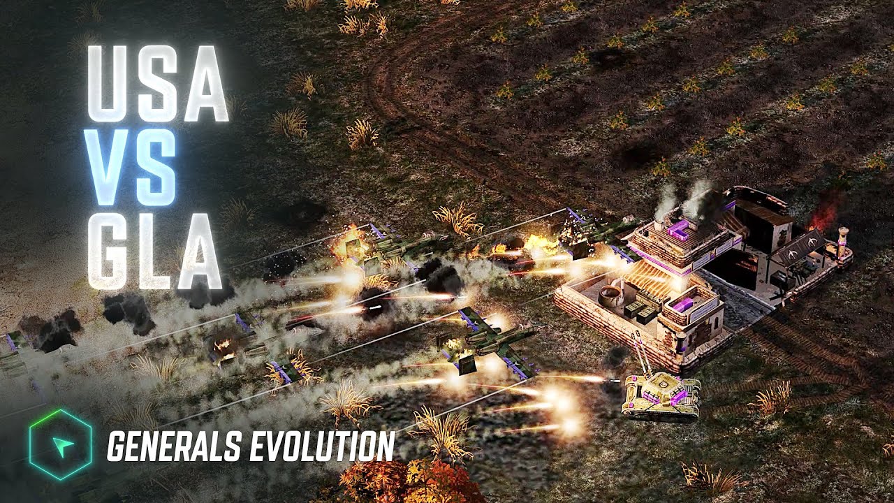 Клауд (США) против Даркова (ГЛА) - Забытый лес - Generals Evolution