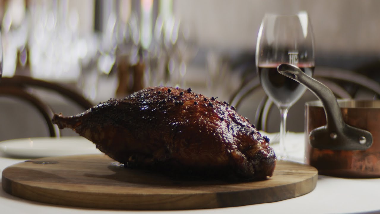 Honey Lacquered Duck à l'Orange by Chef Jacques Reymond