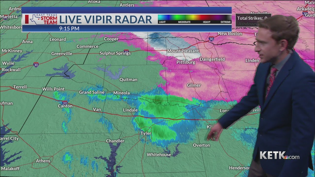 Friday Night Forecast: Wintry Mix Moving Into East Texas