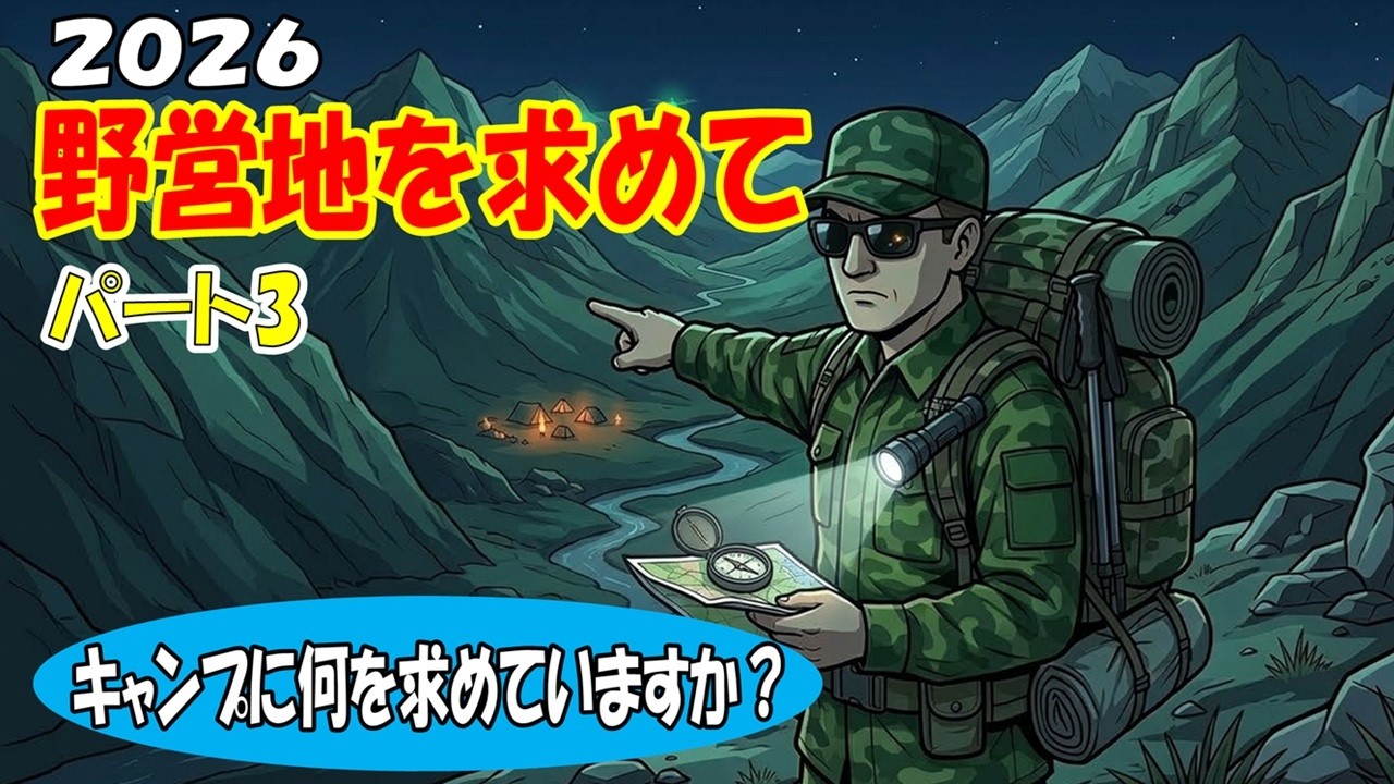 野営地を探し求める愚者パート3　秘密基地はキャンプ場よりも落ち着く