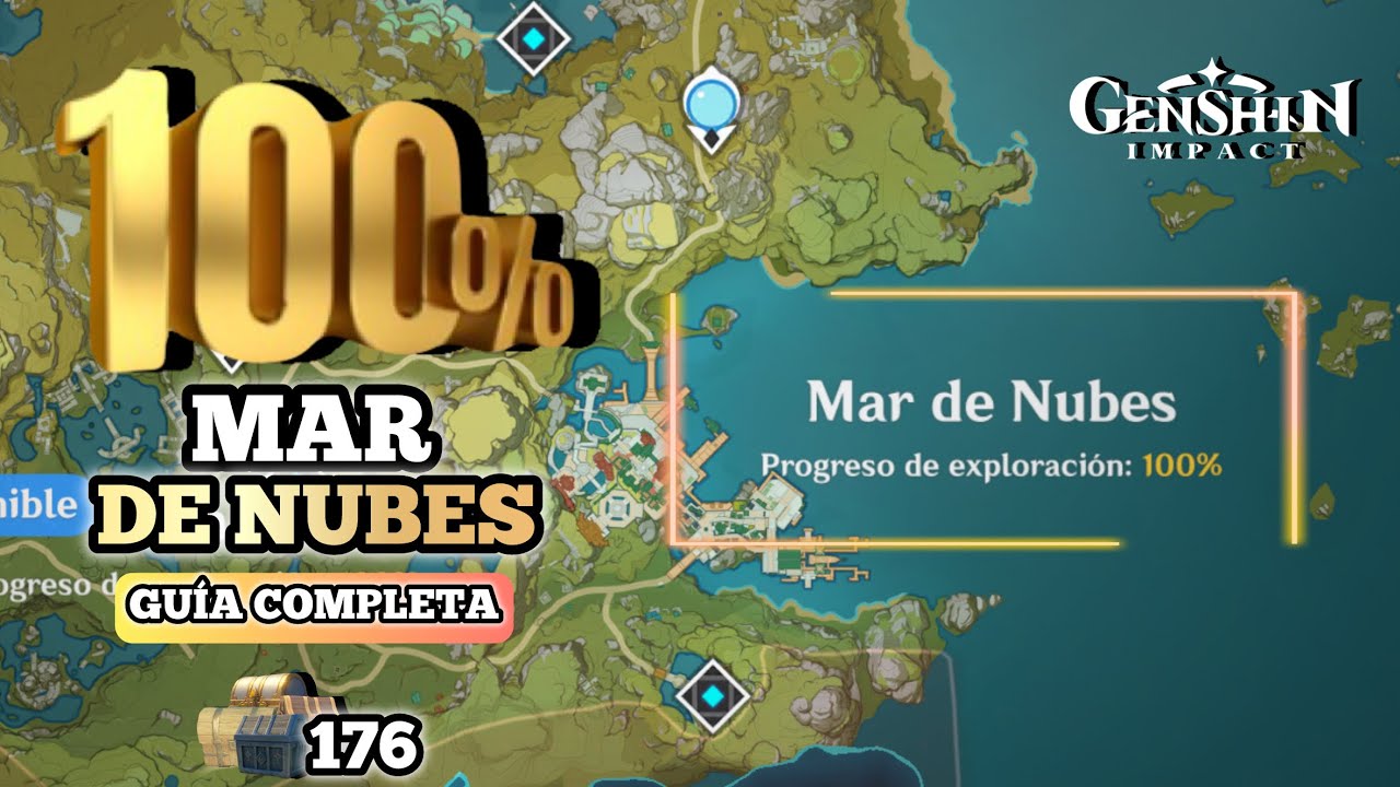 MAR DE NUBES 100% | Todos los cofres de LIYUE 💫 | Genshin Impact