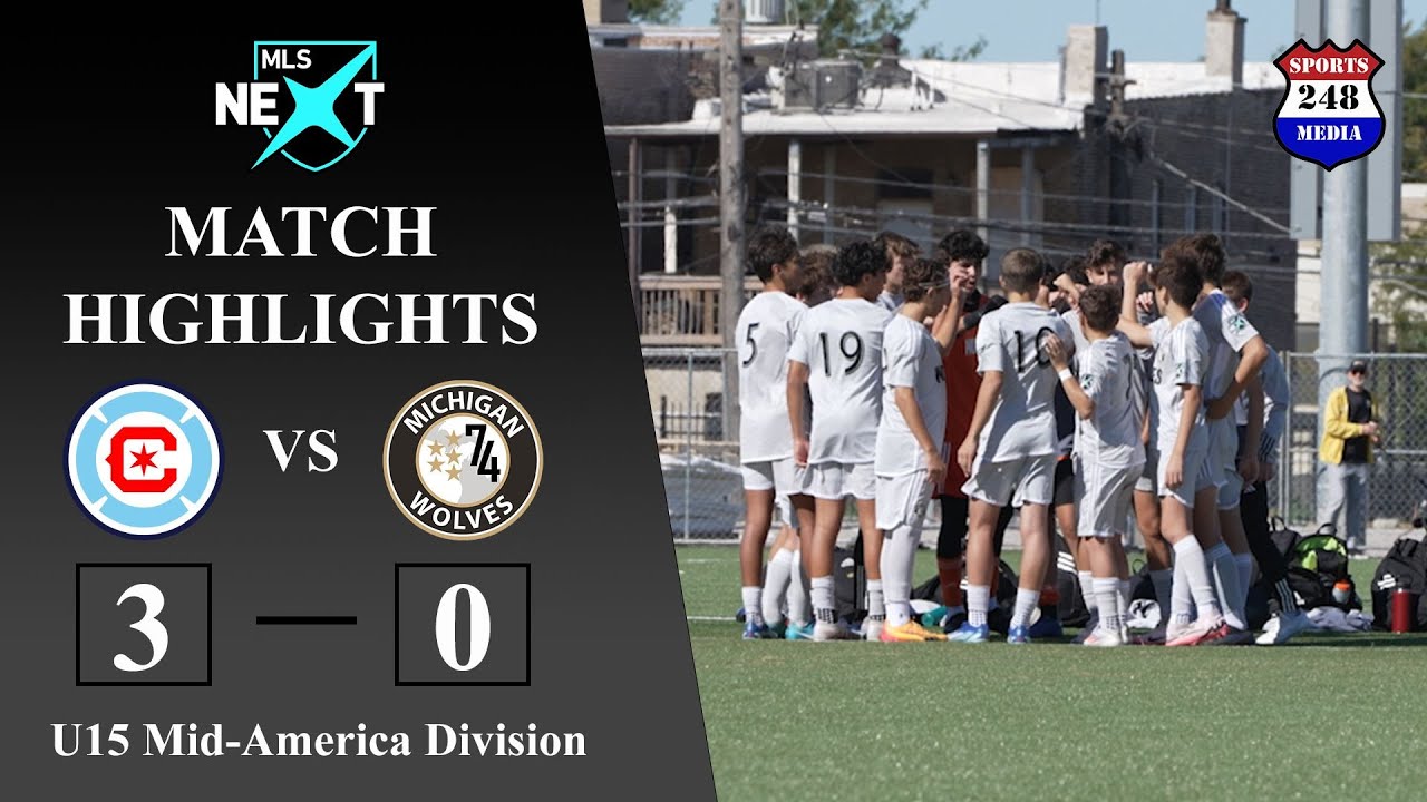 MLS NEXT (U15/2010 Boys) MATCH HIGHLIGHTS: Chicago Fire vs Michigan Wolves