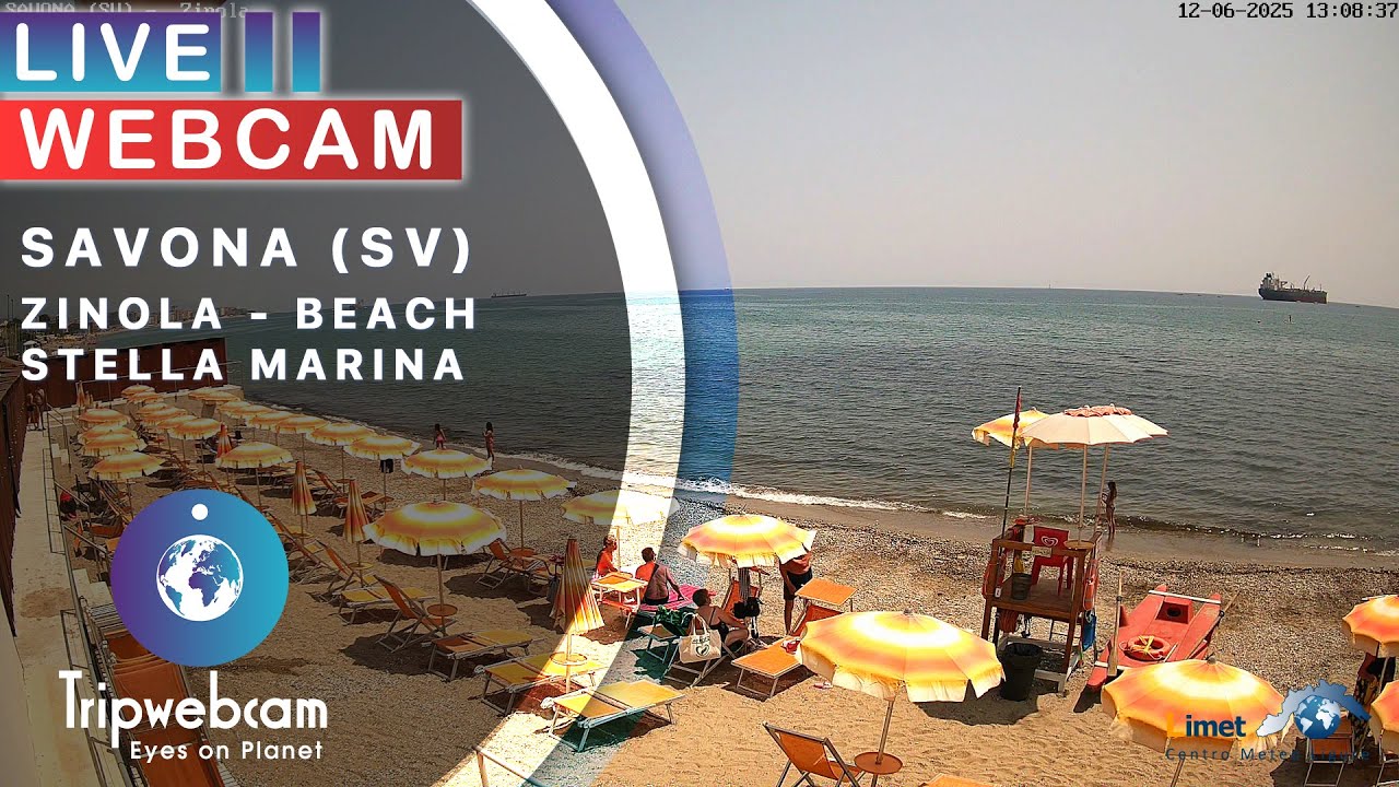 Savona Live Webcam - Zinola Spiaggia