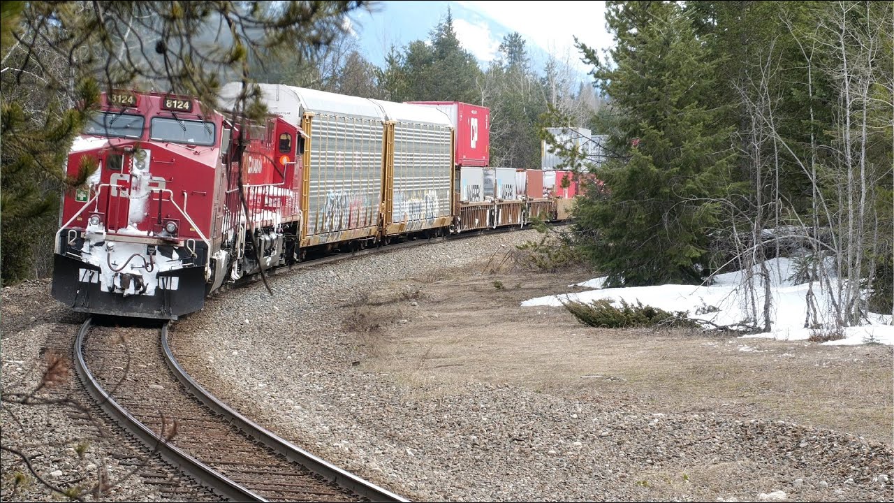 Trains, Mountain snow and Donald BC, CP rail