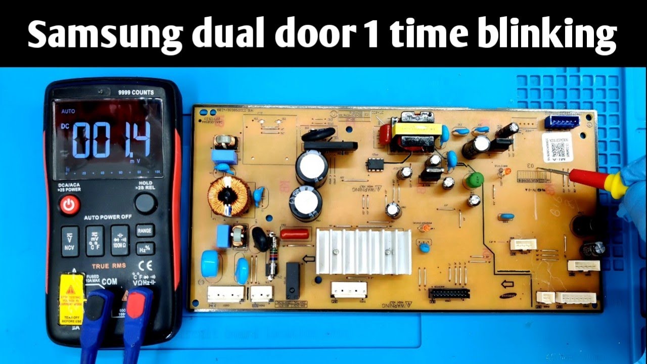 Samsung dual door refrigerator 1 time blinking error | Qphix appliance repair |