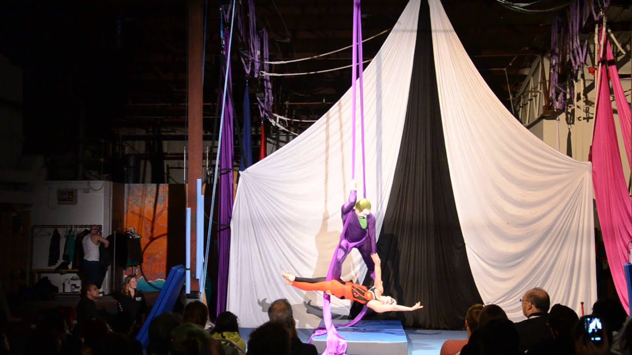 Joker and Harley duo acro and silks
