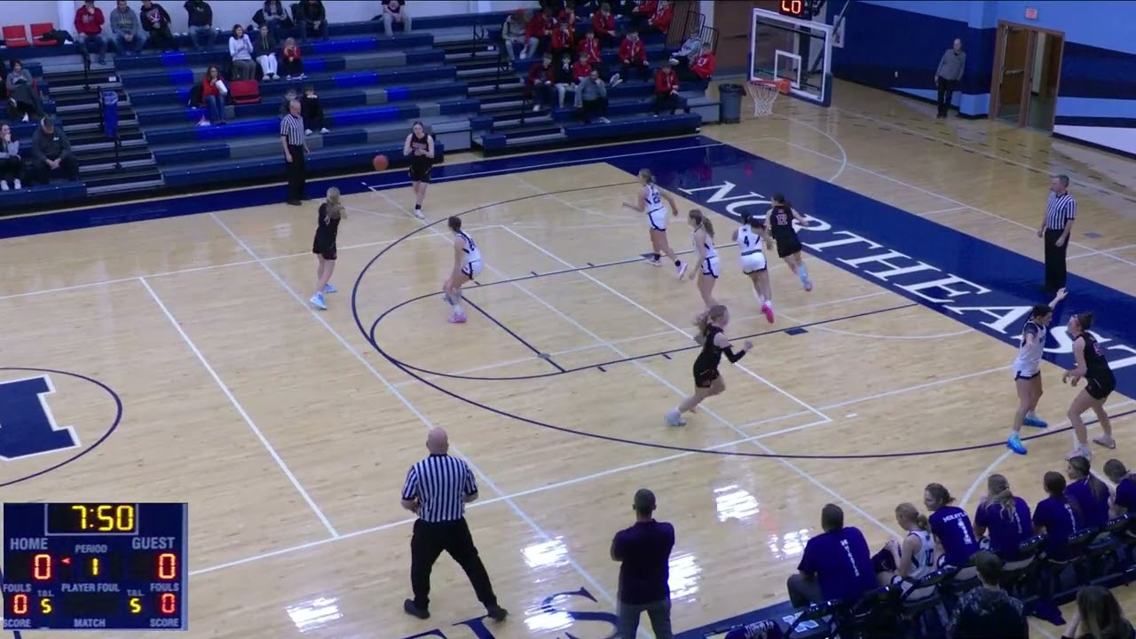 Northeast High School vs Monticello High School Womens Varsity Basketball   Tactical