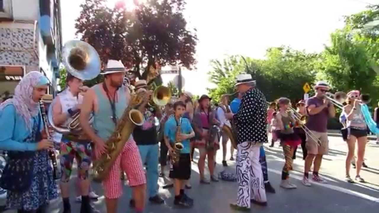 Carnival Band Performs at Car Free Day 2015, Commercial Drive