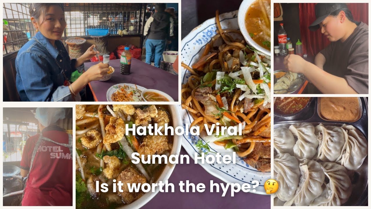 Hatkhola Viral Suman Hotel | Is it worth the hype? 🤔| Damak street Food hunt | thukpa momo chowmein 