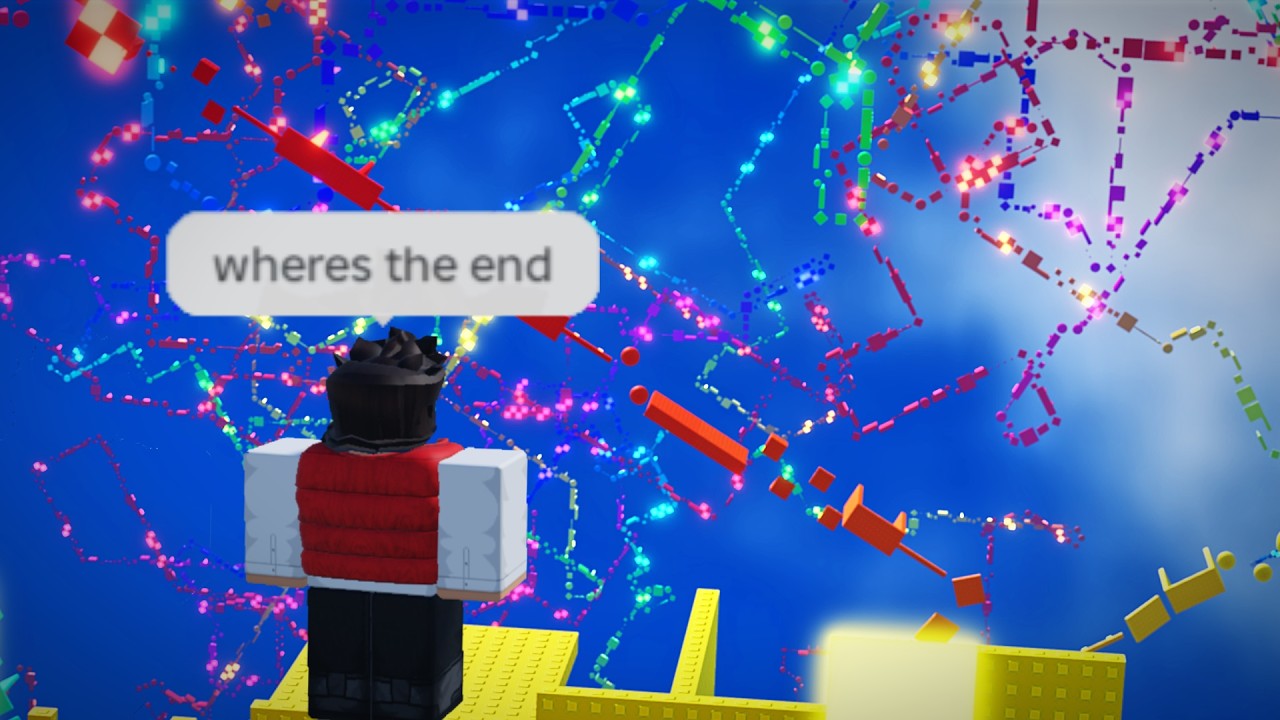 I made an INFINITE OBBY in Roblox