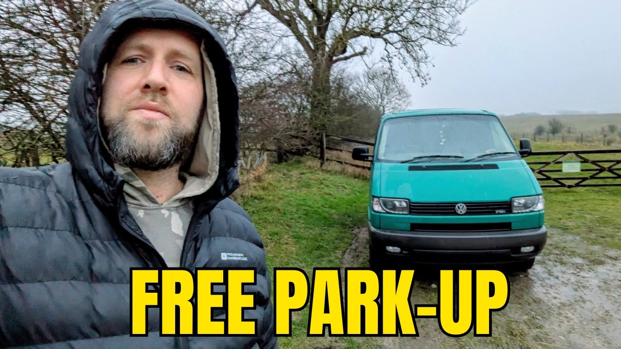 Free Winter Van Camping in the Lincolnshire Wolds | Solo Bush Camp