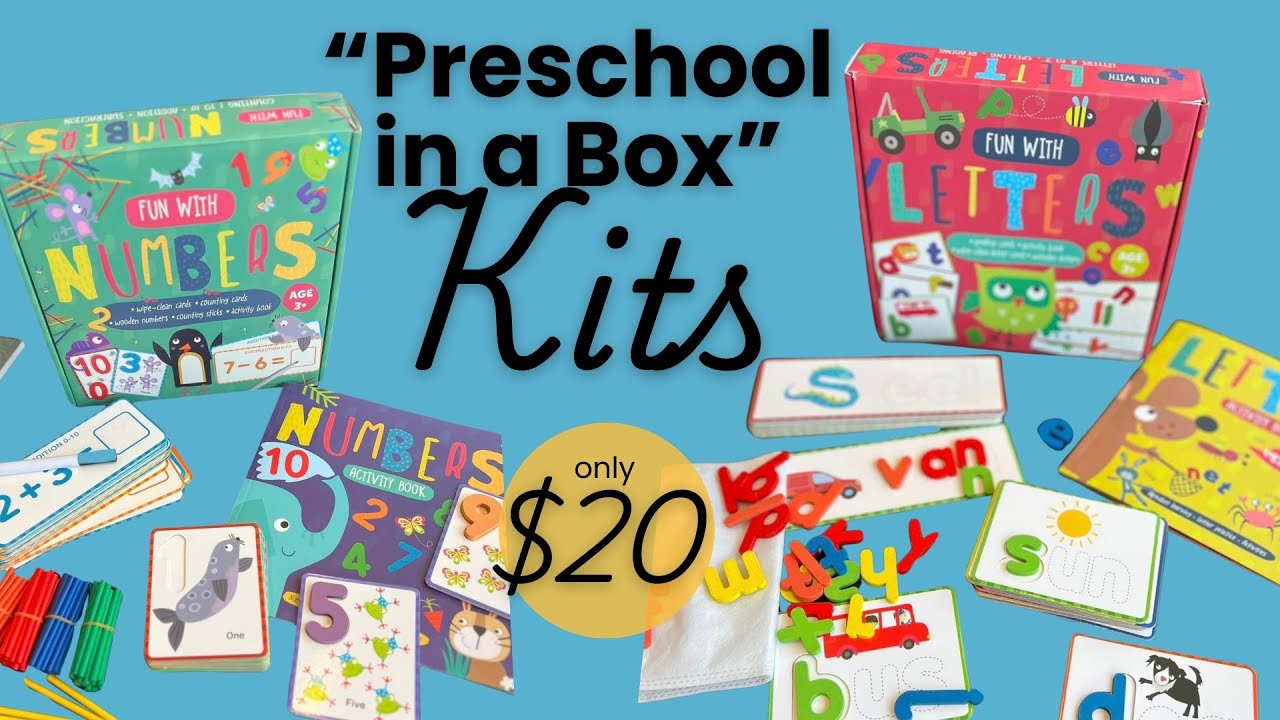 Amazing “Preschool in a Box” Kits: Letters & Numbers