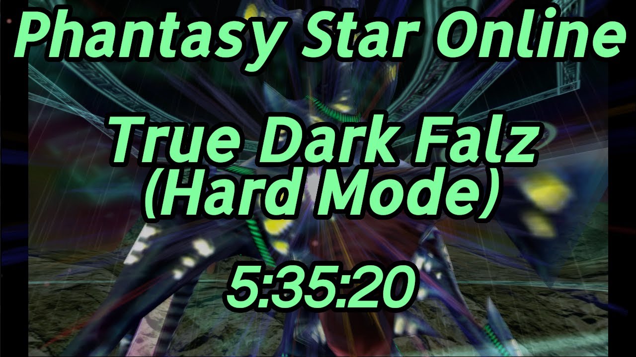 Phantasy Star Online True Dark Falz Speedrun - 5:35:20