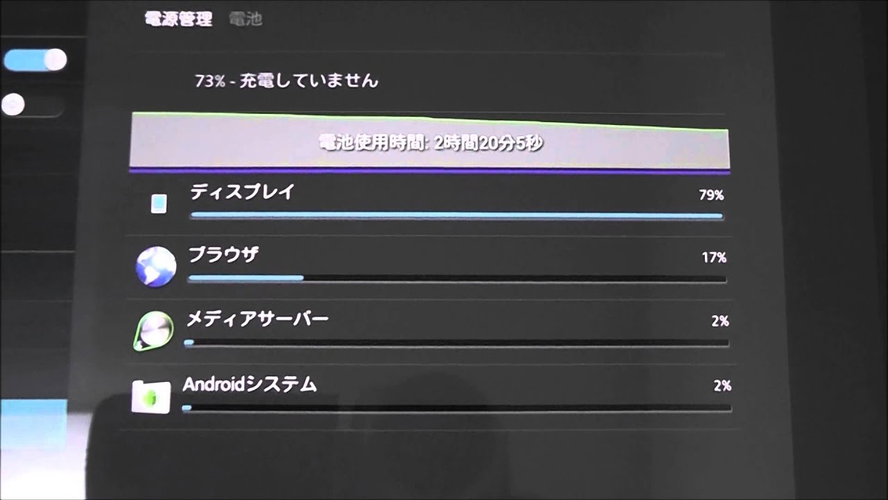 Xperia Tablet Z(SO-03E docomo JPN)  Battery Life