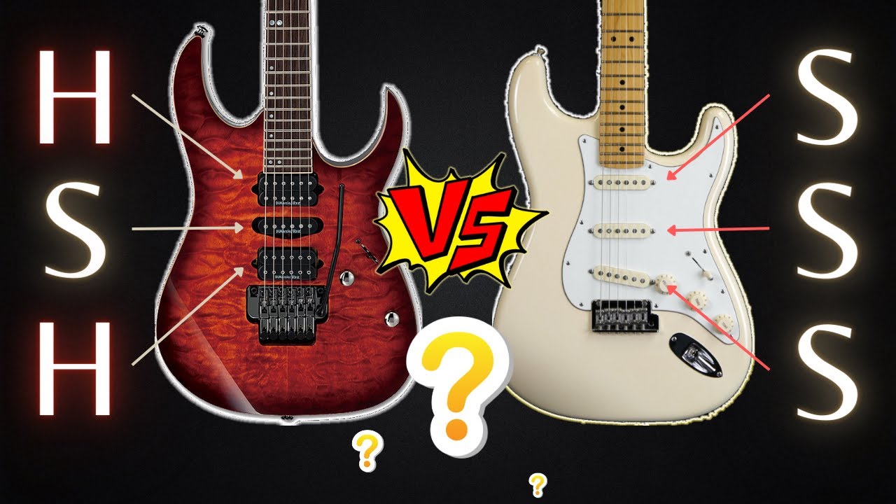 Ibanez HSH vs Fender SSS demo Clean and Overdrive tones | Humbucker or Single Coil?