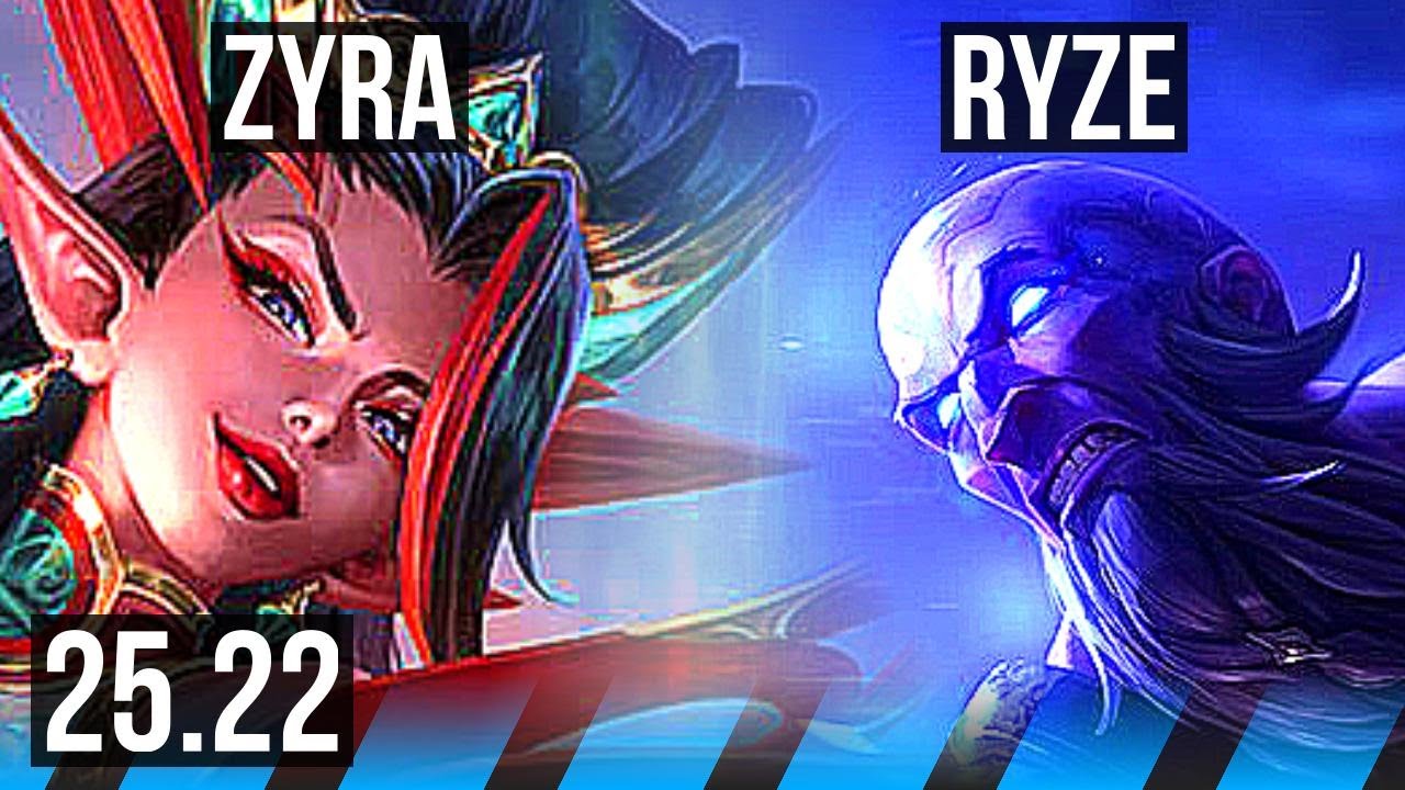 ZYRA vs RYZE (MID) | Rank 6 Zyra, 5/3/13 | NA Challenger | 25.22