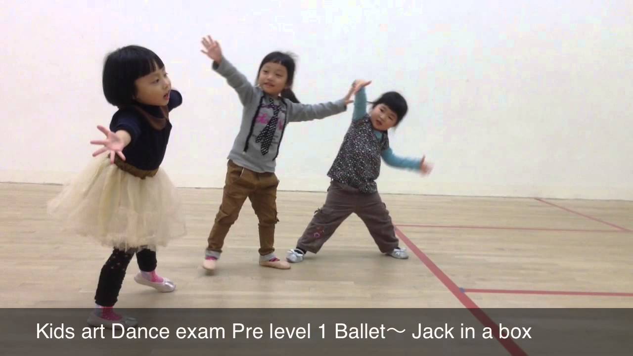 Kids art Dance exam Pre level 1 Ballet〜 Jack in a box