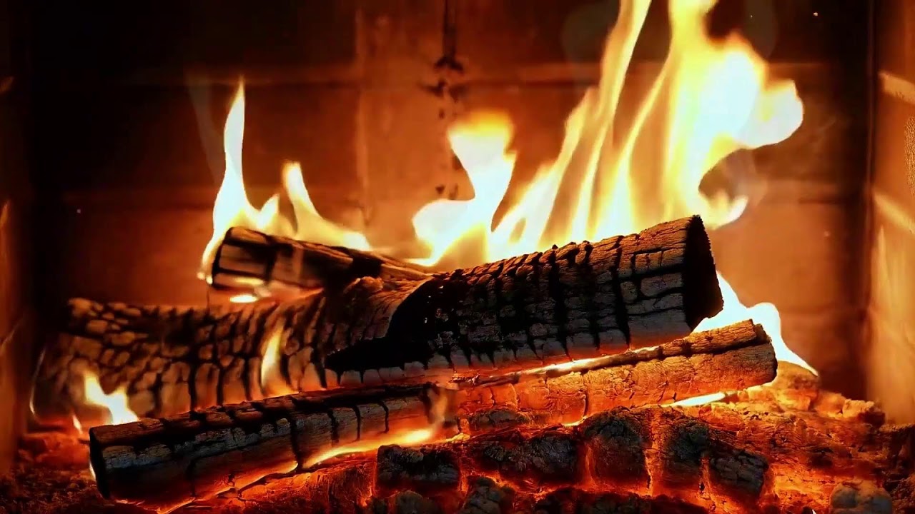 Cozy Fireplace Ambience with Gentle Crackling Fire for Stress Relief