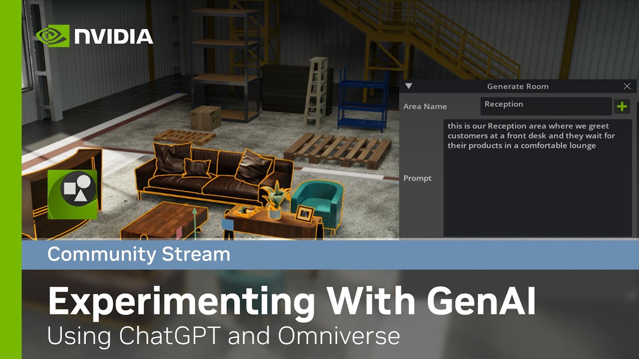 Experimenting with ChatGPT and Generative AI in Omniverse