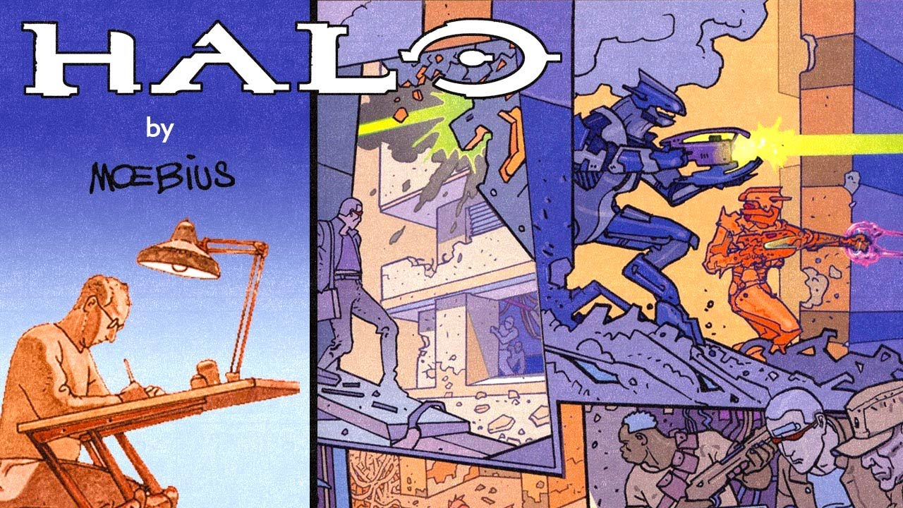 Moebius' Beautiful Digitally Drawn 'HALO' Comic!