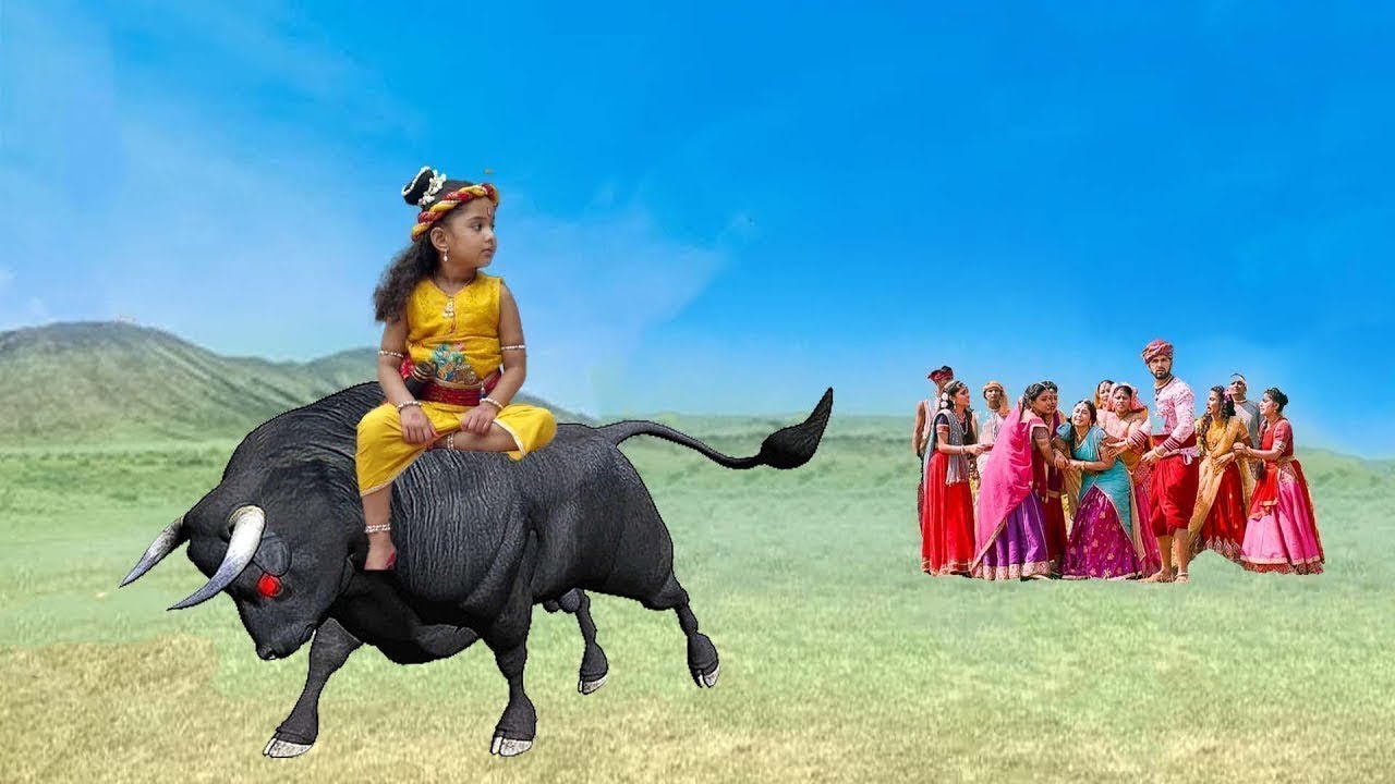 खुंगखार सांड को कान्हा ने कैसे अपने वश में क्या | Yashomati Maiya Ke Nandlala | #Krishna