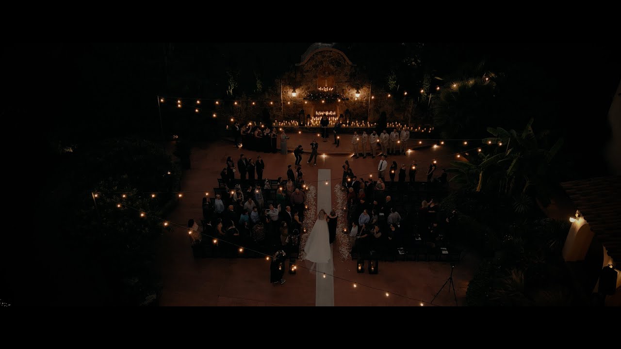 Amanda & Jacob | Spanish-style wedding with candlelit ceremony