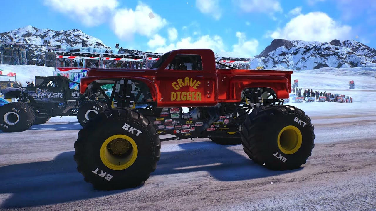 ​Monster Trucks on ICE?! ❄️ Monster Jam Showdown Snow Physics are INSANE!