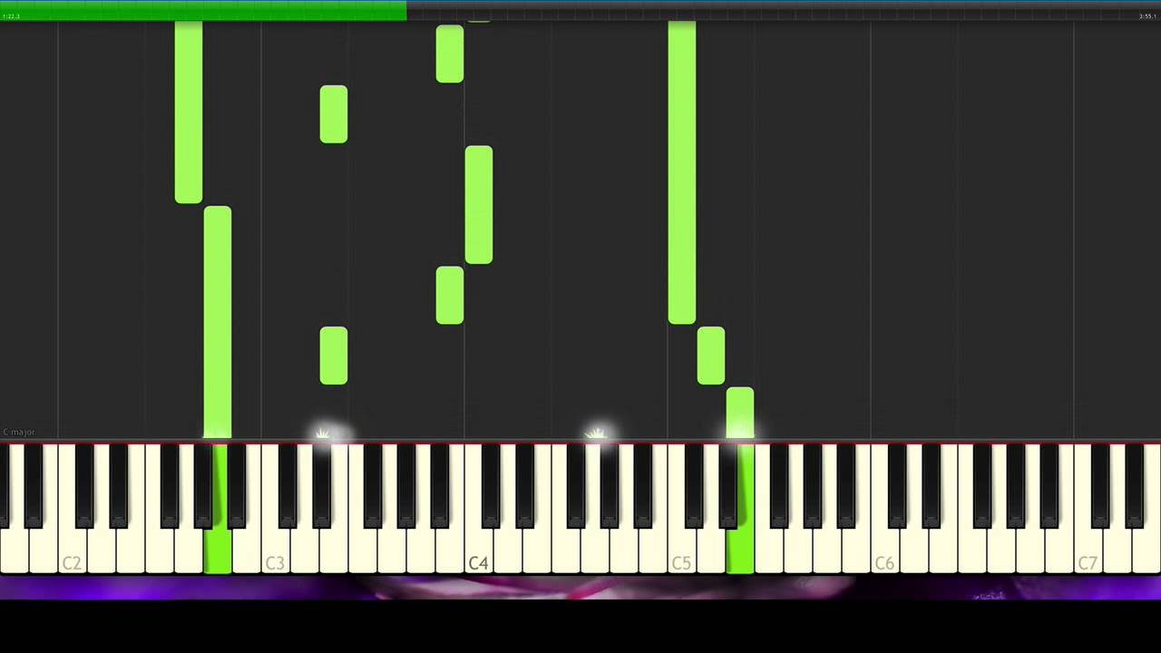 how to play 1000 words Final Fantasy for piano tutorial