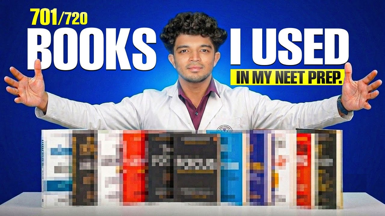 The ONLY Books I Used for 701/720 in NEET | Detailed Video