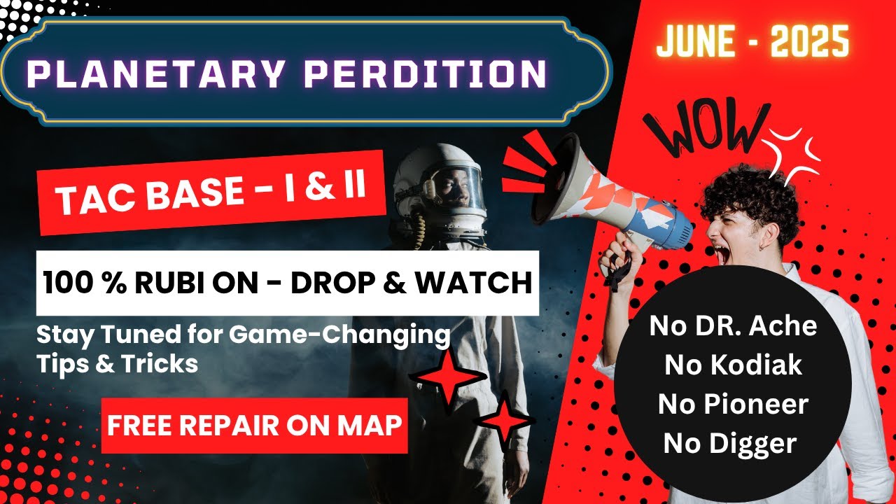War Commander: Planetary Perdition Tactical Strike 1 & 2 | RUBI Mode - Drop & Watch | Free on Map!