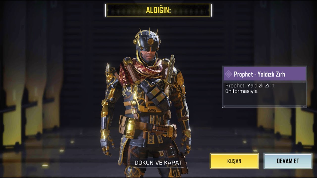 COD Mobile | &Uuml;CRETSİZ-BEDAVA KARAKTER: PROPHET - YALDIZLI ZIRH SKİN - #CallofDutyMobile #CODM