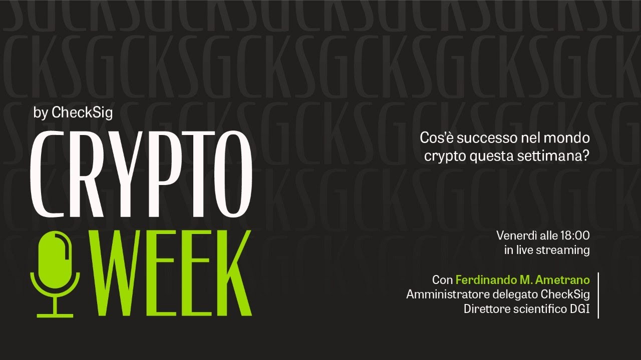 CryptoWeek #254 (20 marzo 2026)