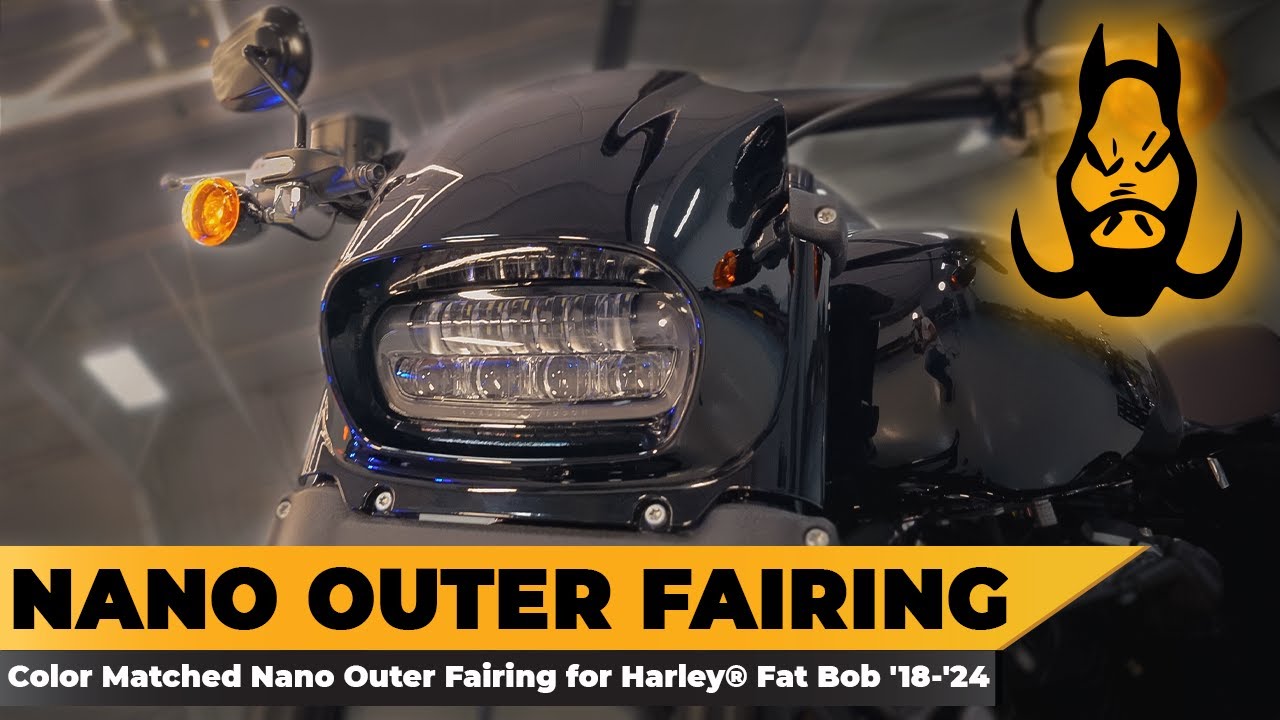 HOGWORKZ® Color Matched Nano Outer Fairing for Harley-Davidson® Fat Bob '18-'24