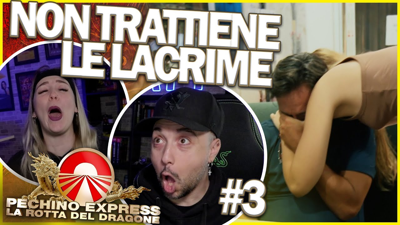 SI FA MALE E NON TRATTIENE LE LACRIME | Pechino Express 2024 Reaction Ep.3 | #adv