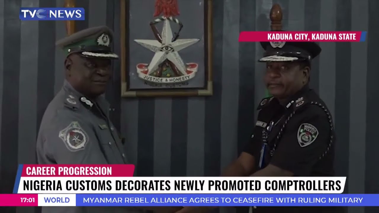 Nigeria Customs Decorates Newly Promoted Comptrollers In Kaduna