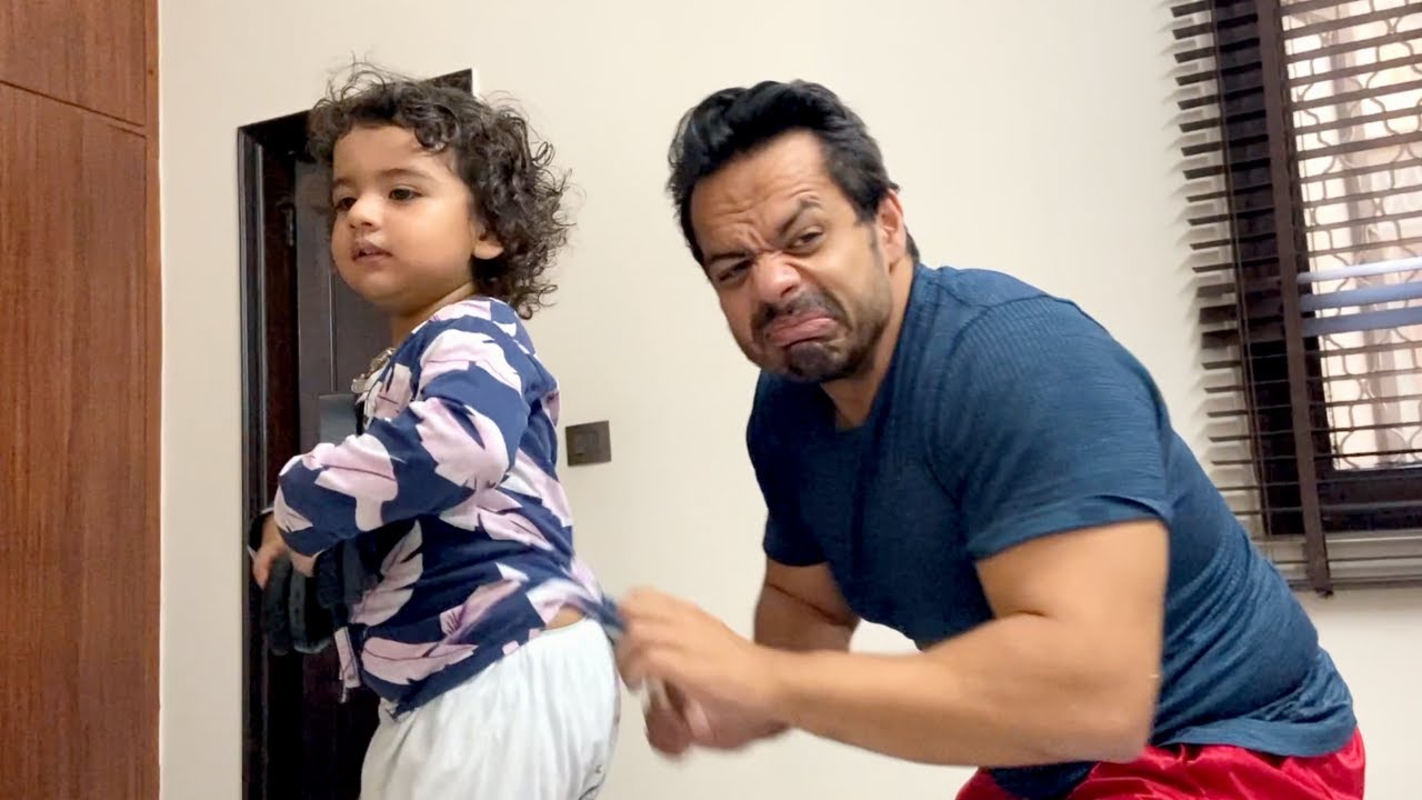 When Dad has to do the cleaning !!