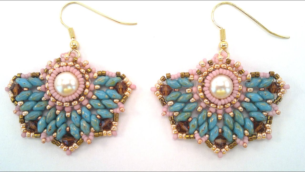 Beading4perfectionists: Art Deco stylish earrings beading tutorial