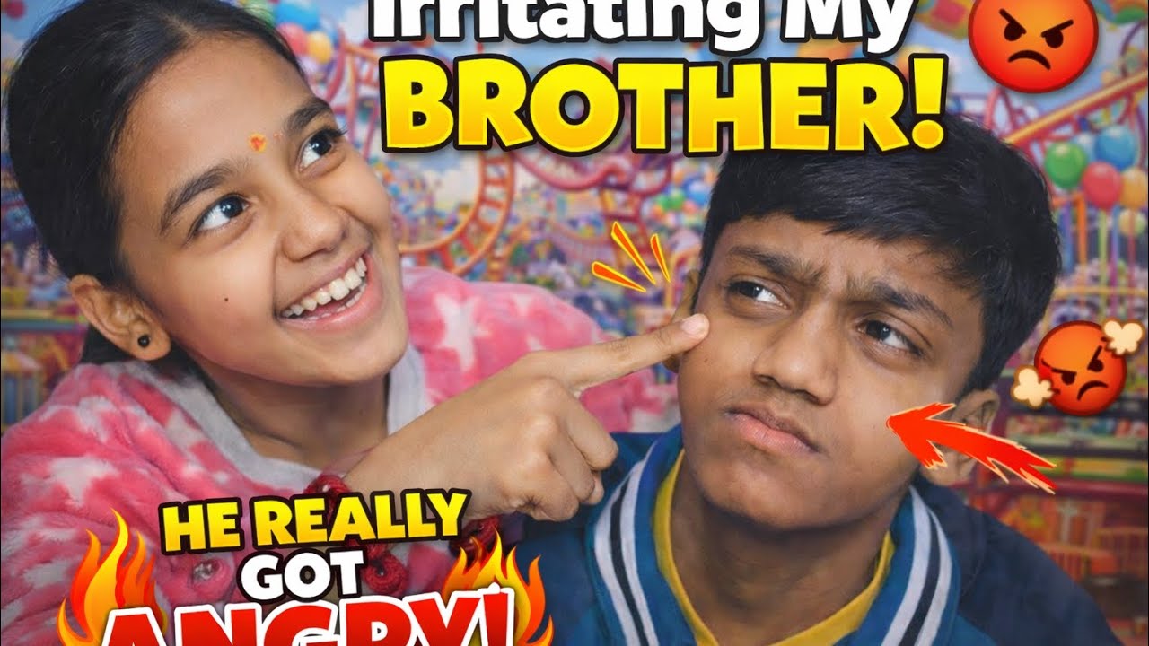 Maine apne bhaiya ko irritate kar diya #BhaiyaKoIrritate#BhaiBahanMasti#SiblingFight#SiblingLove