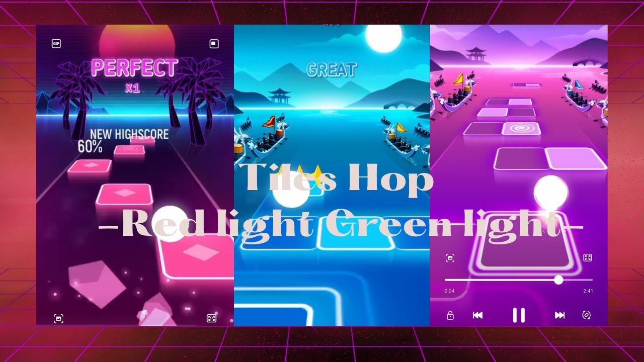 Tiles hop game 5 | red light green light | hop with tiles hop