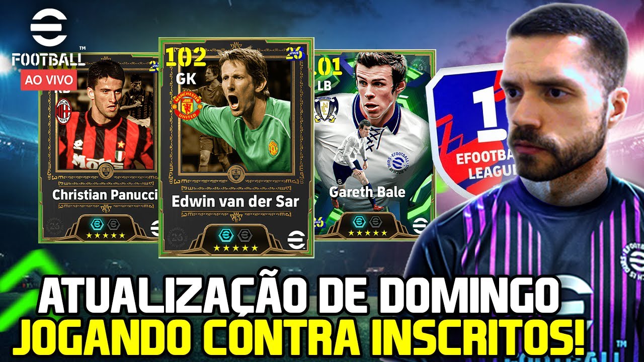 🔴AO VIVO - ATUALIZAÇÃO DE DOMINGO + JOGANDO CONTRA OS INSCRITOS NO Efootball