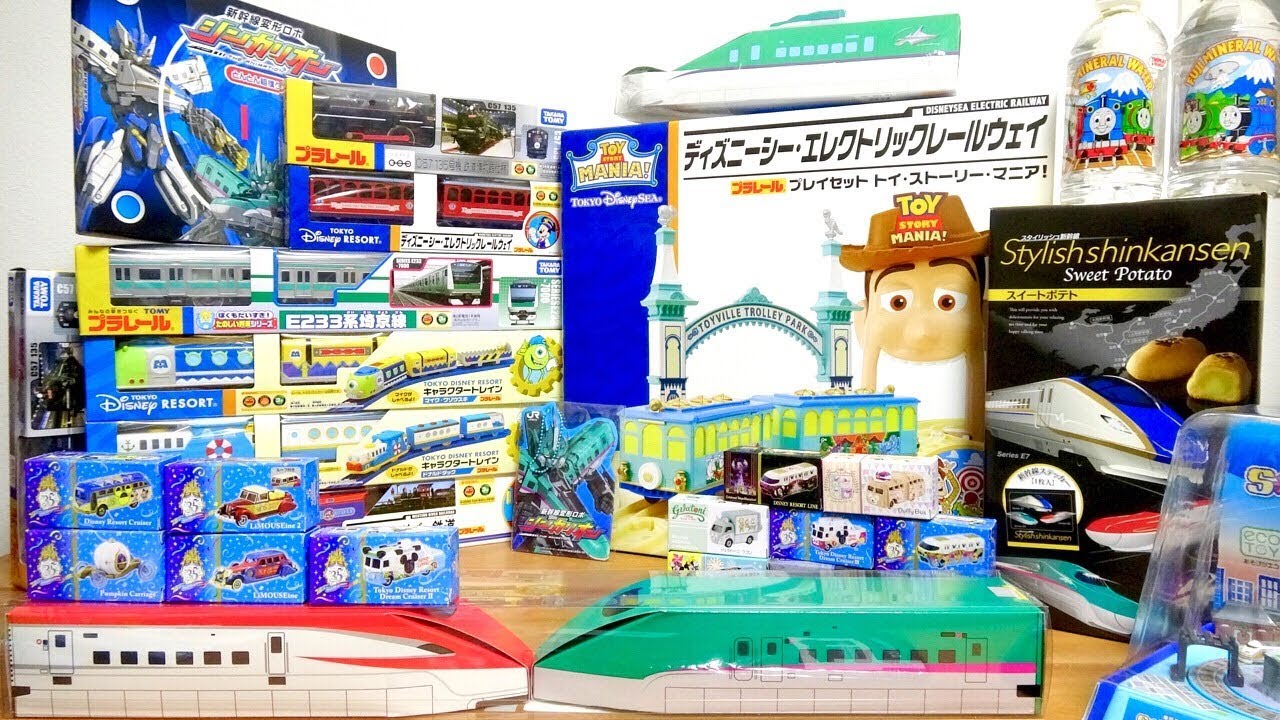 旅行先は限定品祭り！トミカ プラレール 東京ディズニーランド&埼玉 鉄道博物館 限定品を大量に買ってきた☆友人のsimobaseさんから大量トミカお土産も☆