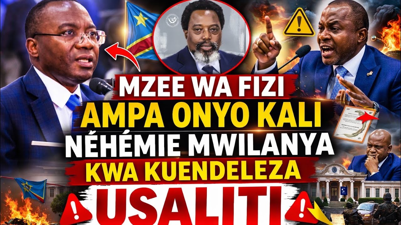 NÉHÉMIE MWILANYA NA CHAMA CHAKE WAKO ATARINI KUSAHAMBULIWA NA WAZALENDO
