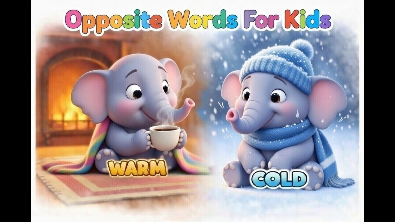 Learn Opposite Words for Kids | Fun Animation Learning Video | Kids Learning | Toot Toot Tales