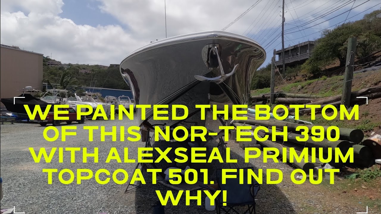 Boat painting with Alexseal Primium topcoat 501