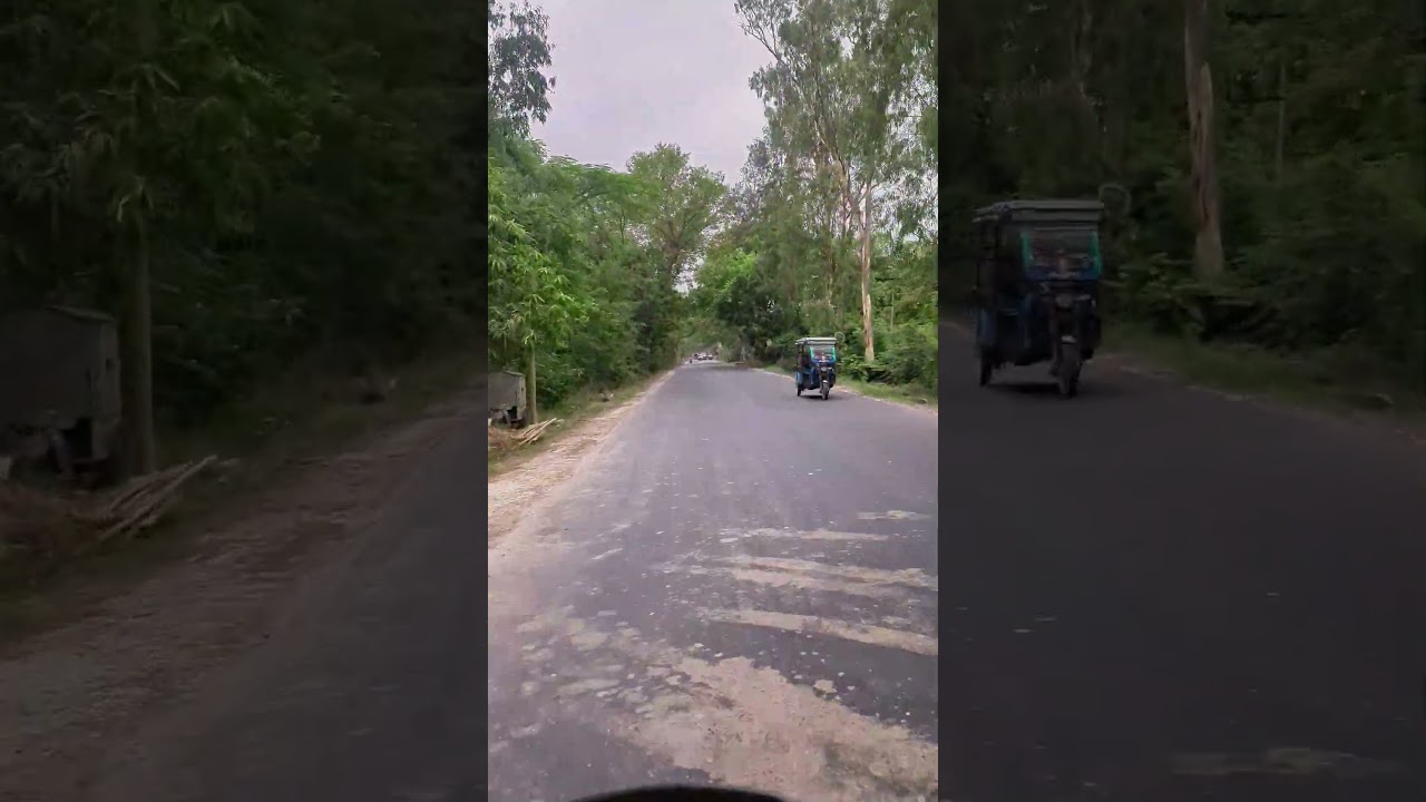 Kulpi Block Hospital theke ferar pothe sundor roadside view 🌿🚗 #shorts