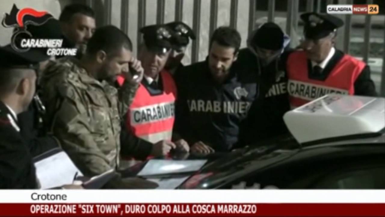 OPERAZIONE SIX TOWN DURO COLPO ALLA COSCA MARRAZZO DI CROTONE