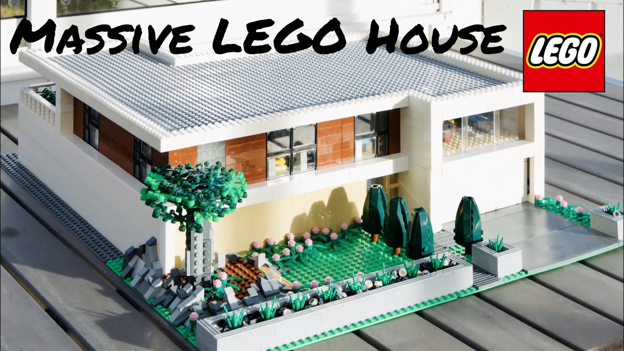 Огромный современный дом LEGO MOC | Внутренний бассейн, домашний кинотеатр, музыкальная комната и...